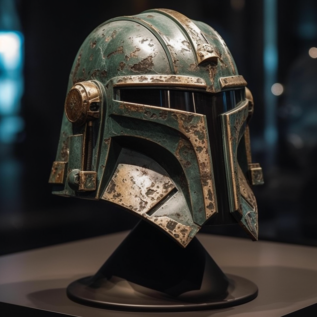 AI Generated Mandalorian helmet